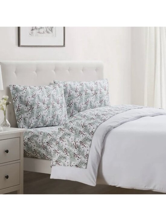 Tahari Other - Tahari Home Pine Triple Brushed Cotton Flannel Bed Full Holiday Sheet Set